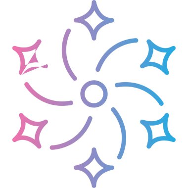 beautiful flower vector line icon