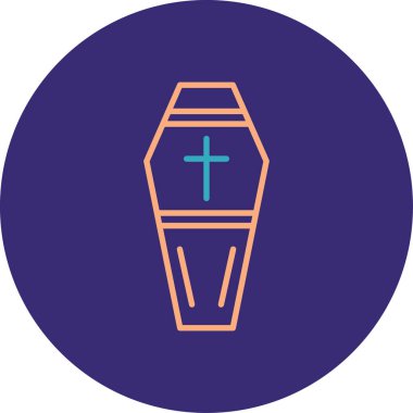 Bir çapraz simgenin vektör illüstrasyonu