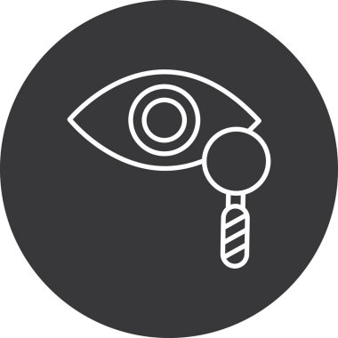 Göz. Web simgesi basit illüstrasyon