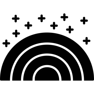 Bir çapraz çemberin siyah beyaz simgesinin vektör çizimi