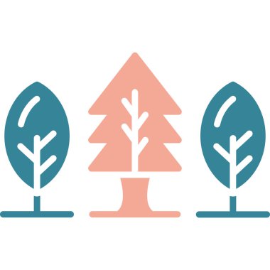 Çam ağaçları ve yapraklar doğa