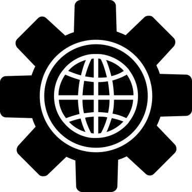 genel ağ simgesi ana hat biçiminde