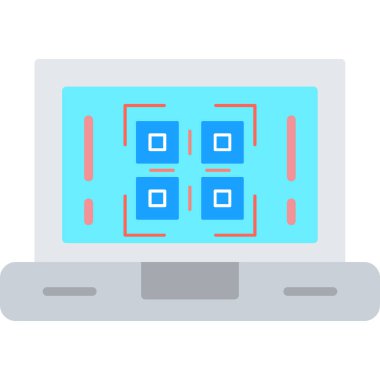 işlemci vektör illüstrasyonlu bilgisayar ekranı.