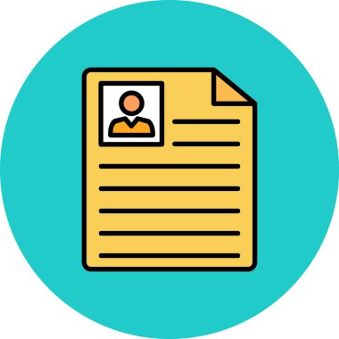 vektör özgeçmişi resimleme