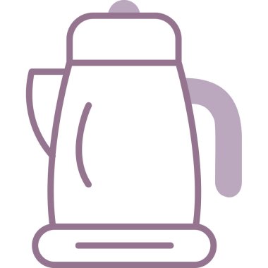 kahve su ısıtıcısı kutsal kişilerin resmi, vektör çizim