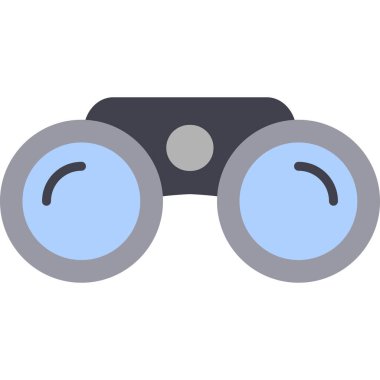 göz vektörü düz renk simgesi