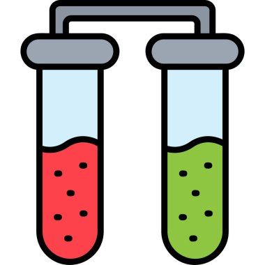 test tüpleri vektör simgesi