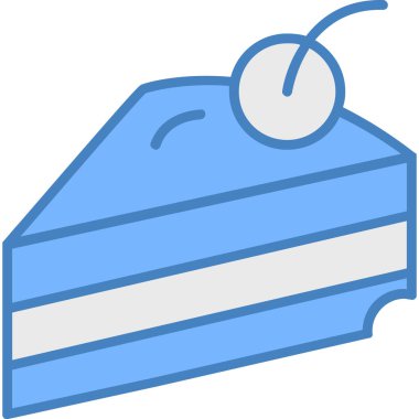 Pasta tatlısı simgesi - taslak biçiminde