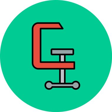 Modern bir simgenin vektör illüstrasyonu