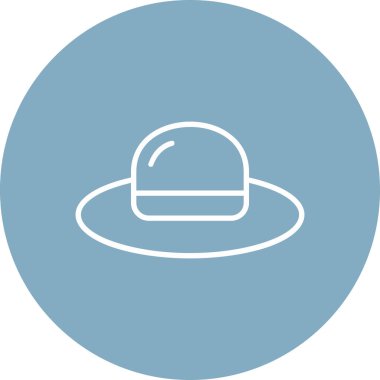 Şapka simgesi vektör illüstrasyonu