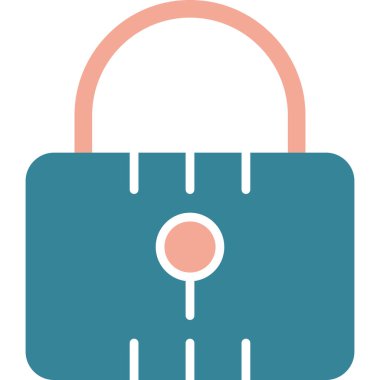 kilit simgesi, vektör illüstrasyonu