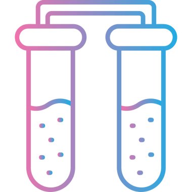 test tübü ikon vektör çizimi