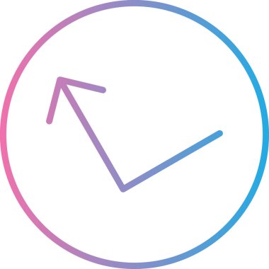 Saat simgesi vektör illüstrasyonu