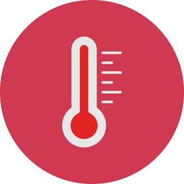 Termometre. Web simgesi basit illüstrasyon