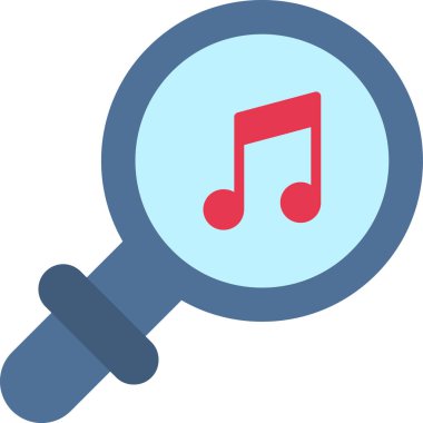 Müzik. Web simgesi basit illüstrasyon