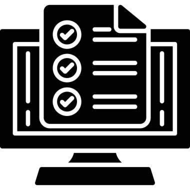 bilgisayar ekranı simgesi, basit tasarım