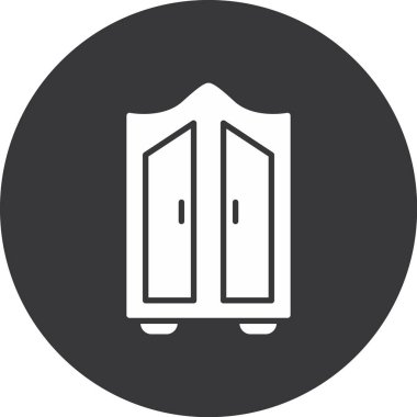 Kostüm vektör ikonu. biçim düz grafik sembolü, gri renk, yuvarlak açılar.