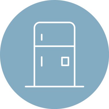 Buzdolabı ikonu. özet çizimi