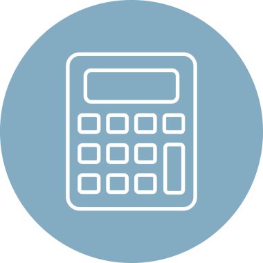 hesap makinesi vektör simgesi modern basit vektör çizimi