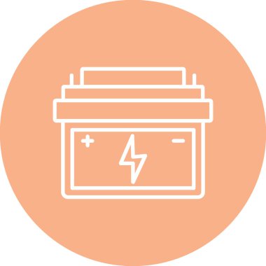 Pil simgesinin vektör illüstrasyonu