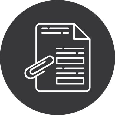 belge vektör simgesi modern basit illüstrasyon