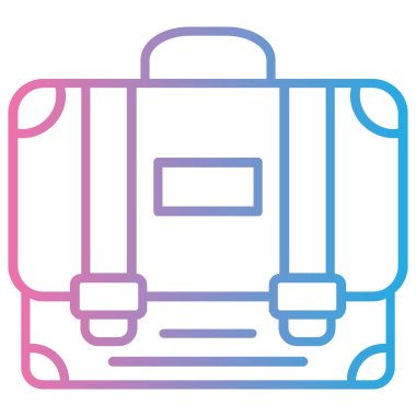 Çanta. Web simgesi basit tasarım