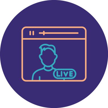 canlı modern simge, vektör illüstrasyonu