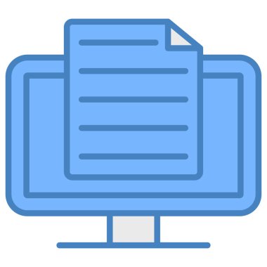 Dizüstü bilgisayar simgesi vektör çizimi