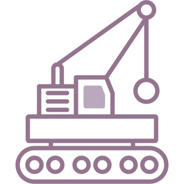 Modern b 'nin vektör illüstrasyonunda makinenin eksik simgesi