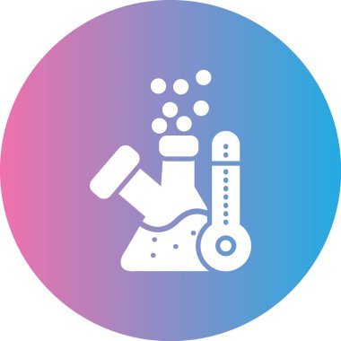 Bilim. Web simgesi basit illüstrasyon