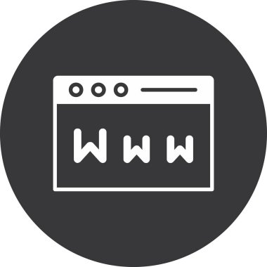 Tarayıcı. Web simgesi basit tasarım