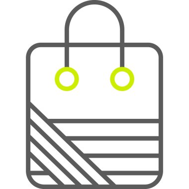 Alışveriş sepeti ikonu vektör illüstrasyonu