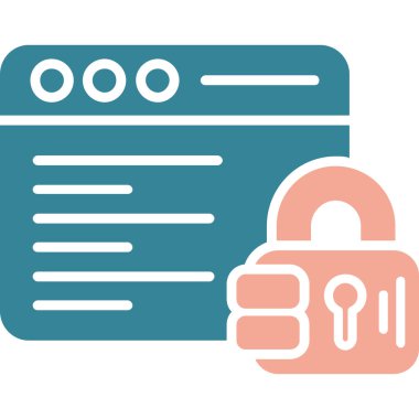 güvenli vektör simgesi, modern biçim