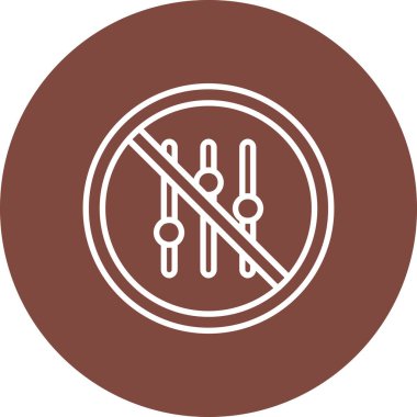 Modern simgenin vektör illüstrasyonu simge eksikliği