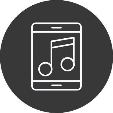 müzik notu vektör simgesi