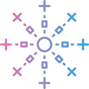 Modern simgenin vektör illüstrasyonu