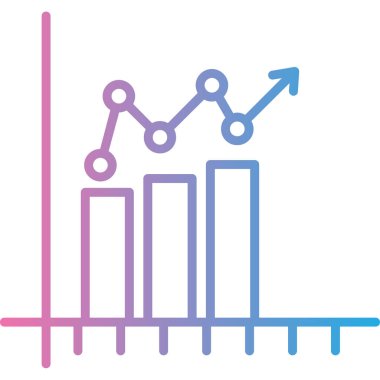 İş ve finans simgesinin vektör illüstrasyonu