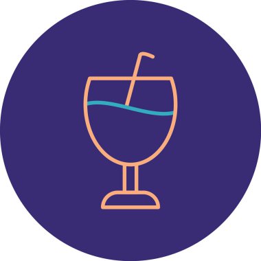 içki ikonu vektör illüstrasyonu