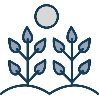 Ağaç simgesinin vektör illüstrasyonu