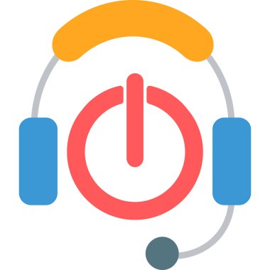 ses müzik simgesi düz biçimli