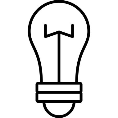 Beyaz arka plan üzerinde izole fikir simgesi