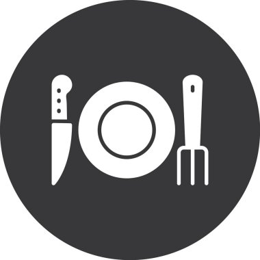 Restoran simgesinin vektör illüstrasyonu