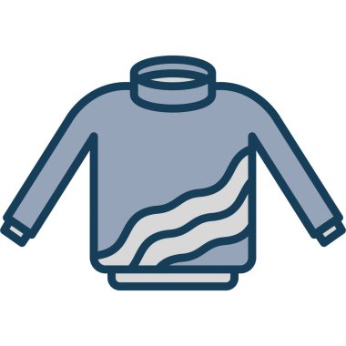 Ceket. Web simgesi basit illüstrasyon