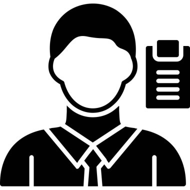 İş adamı avatar vektör illüstrasyonu