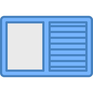 Pencere simgesi ve vektör illüstrasyonu beyaz arkaplanda izole edildi