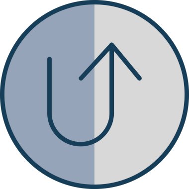 Aşağı ok vektör illüstrasyon simgesi