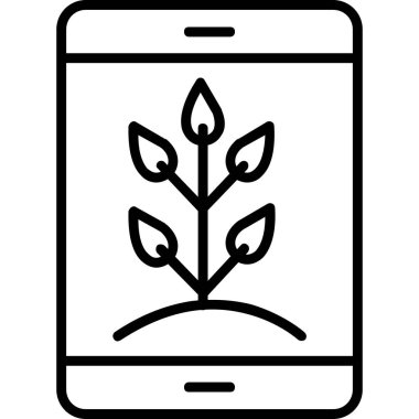 akıllı telefon simgesi vektör çizimi