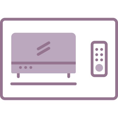 televizyon vektör simgesi, modern biçim