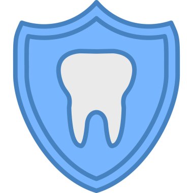 Kalkan. Web simgesi basit illüstrasyon