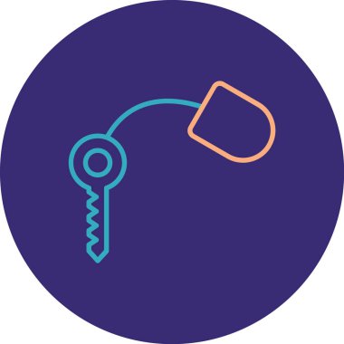 Anahtar. Web simgesi basit illüstrasyon